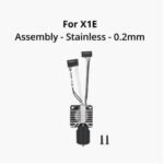 Complete hotend assembly with stainless steel nozz